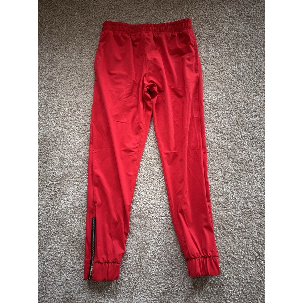 Zyla Active joggers womens XXS Tall  stretch Red drawstring nylon high ris
